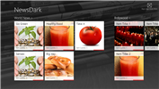 Windows 8 App Design Reference Template:News Dark