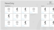 Windows 8 App Design Reference Template:News Grey