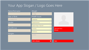 Windows 8 App Design Reference Template:Health Management