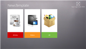 Windows 8 App Design Reference Template:News