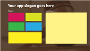 Windows 8 App Design Reference Template:Solution