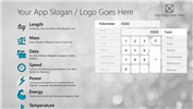 Windows 8 App Design Reference Template:Unit Convertor