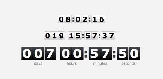 TimeTo - jQuery plugin timer countdown digital clock