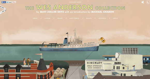 Screenshot of Wes Anderson Collection