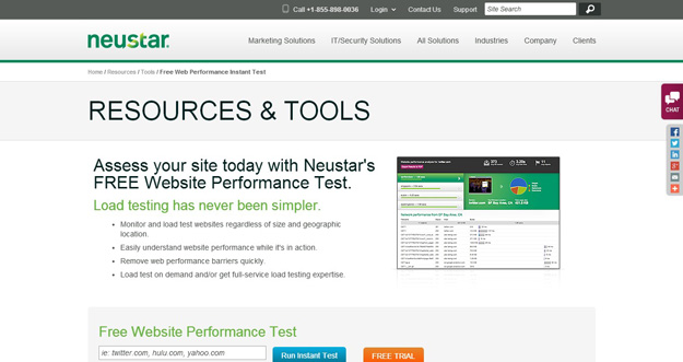 Neustar  Free Load Testing