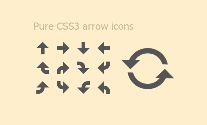 pure css3 arrow icons animated open source