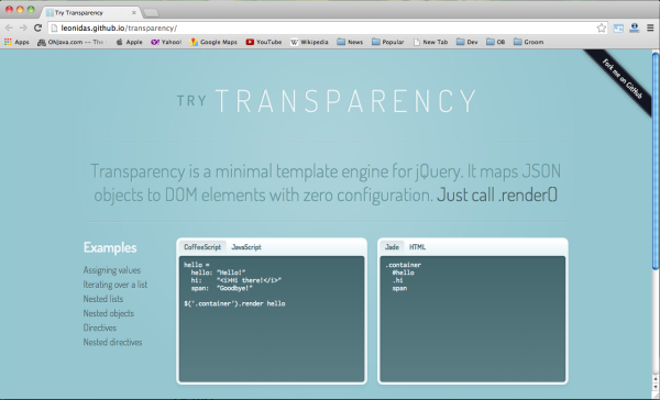 best javascript template engines for developers - transparency