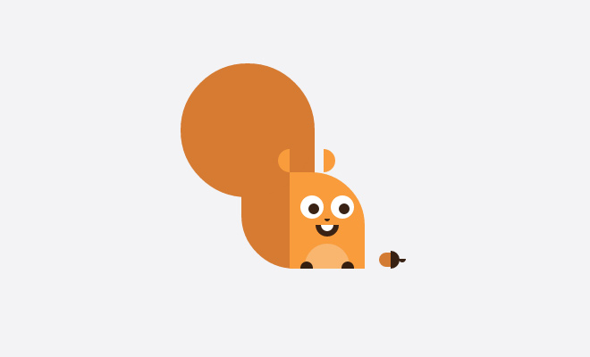 squirrel css pure open source icon animal