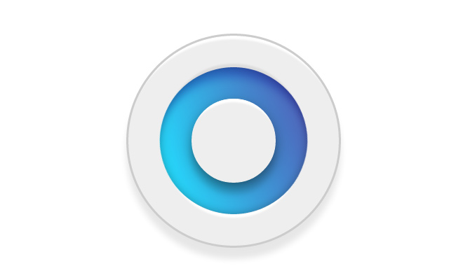 pure blue css circle logo open source