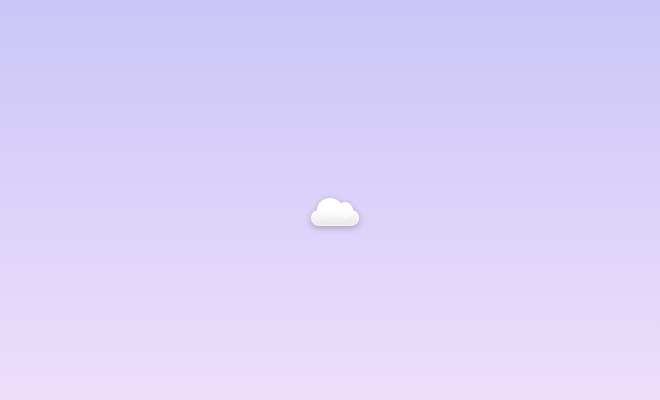 pure css cloud icon design