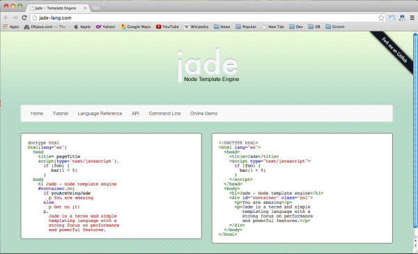 best javascript template engines for developers  - jade