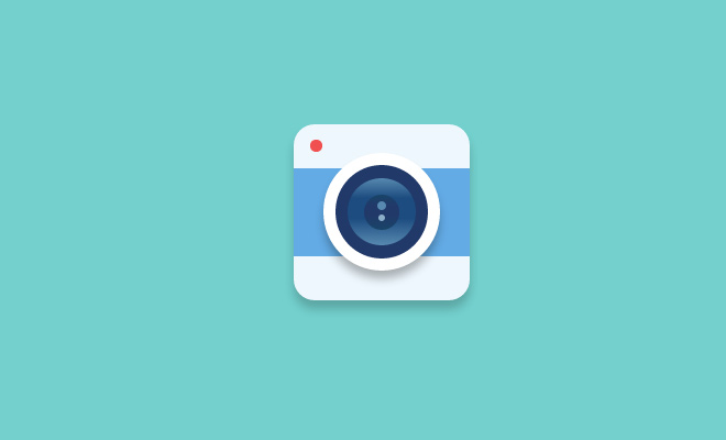 flat camera icon css open source