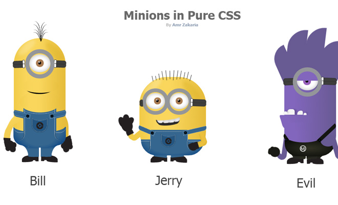 open source css minions icons
