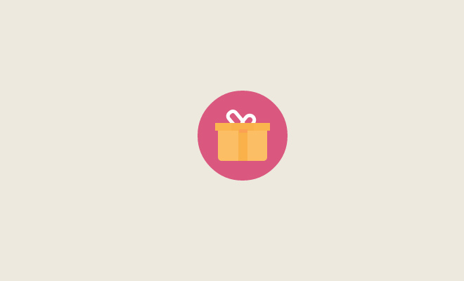 flat gift icon open source freebie