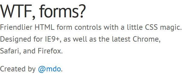 WTF, Forms