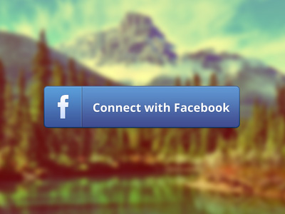 Facebook connect button – free PSD
