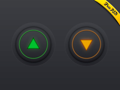 Directional buttons (Free PSD)