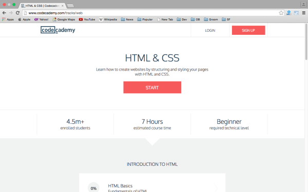 best way to learn CSS3 online codecademy